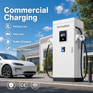Nouvelle station de recharge rapide DC pour véhicules électriques EVTAURUS 60 kW 80 kW 120 kW CCS Gbt Nacs, double pistolet, charge simultanée, partage de charge - Product Image 2