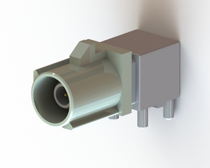 HRB fakra RF kết nối hệ thống kết nối dữ liệu tiêu đề N dây-to-board 1 vị trí che chắn tín hiệu ngang - Product Image 1