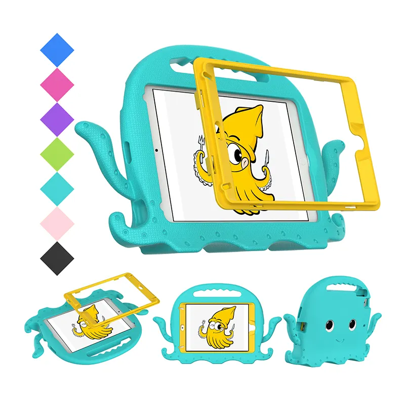 CYKE Sarung Tablet Kartun Eva Anak-anak, Pelindung Universal untuk Apple Ipad Mini 1 2 3 4 5 Generasi 7.9 Inci