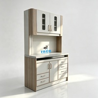 Armoire mobile à cinq tiroirs pour compresseur d'air de laboratoire dentaire avec porte-gobelets suspendus pour stérilisation médicale complète