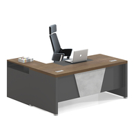 Prix usine Stand Table Bureau exécutif Ordinateur Cuir Mélamine Conseil PC Stand Bureau