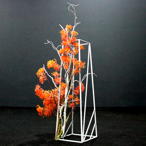 Centre de <span class=keywords><strong>table</strong></span> trapézoïdale en métal, stand floral, décoration pour mariage, 2019 - Product Image 2