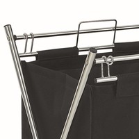 Panier à linge en toile à tube chromé panier à linge panier de rangement pliable avec poignée