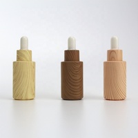 Flacon compte-gouttes en verre dépoli mat noir pour huiles essentielles, 10ml, 20ml, 30ml, 50ml, 100ml