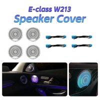 Cubierta Decorativa para Altavoces de Puerta con 64 Colores LED para Mercedes Clase E W213 W238 E-Coupe, Compatible con el Control de Iluminación Ambiental Original