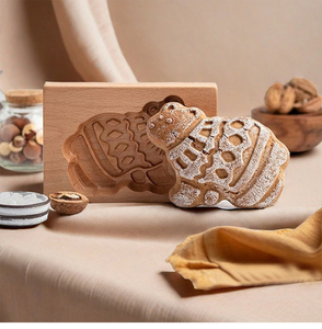Stampi in Legno per <span class=keywords><strong>Biscotti</strong></span>, Tagliabiscotti a Forma di Fiocco di Neve, Stampo per Pasticceria e Torte - Product Image 5