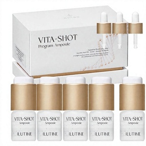 Ampoule liquide éclaircissante et blanchissante, vitamine C stabilisée, acide hyaluronique, glycérine, soin du visage non gras, soin professionnel de la peau - Product Image 1