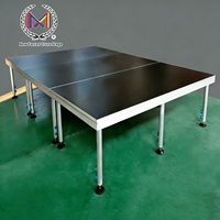Scène modulaire en aluminium certifiée CE 2x1m, capacité élevée 1000kg, pour concerts et expositions, installation rapide