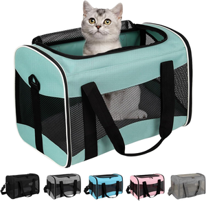 Airline Approved Soft-Sided Cat and Dog Carrying Case <b>Pet</b> Travel <b>Backpack</b> Collapsible <b>Pet</b> <b>Carrier</b> Bag - Product Image 2