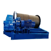Matériau de construction robuste levage double tambour moteur haute vitesse câble tirant machine 2 5 10ton puissance treuil électrique