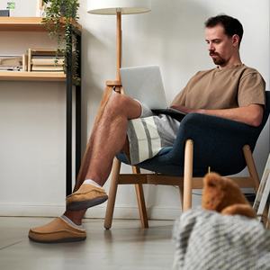 Chaussons pour hommes YL-25452 avec mousse à mémoire de forme - Chaussons d'intérieur et d'extérieur ultra doux en peluche, chauds et confortables avec service OEM/ODM - Product Image 6