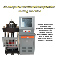 Nuova Macchina per Test di Compressione Idraulica Zbrk 2026, Controllo Completamente Automatico, Tester di Compressione per Calcestruzzo Operato da Computer