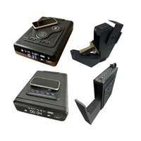 Coffre-fort pour arme de poing à 3 modes de déverrouillage : empreinte digitale, code, clé, en acier, accès rapide, antivol, pour la maison, la table de chevet, la voiture, vente en gros directe usine OEM