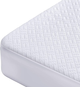 100% protecteur de matelas imperméable couverture de matelas en bambou 3D Air tissu housse de matelas de refroidissement lisse doux respirant brume - Product Image 1