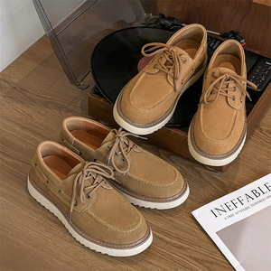 Chaussures habillées décontractées pour hommes en cuir véritable de haute qualité, légères, pour l'automne - Product Image 4