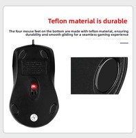 Mouse Optik USB Ergonomis Isi Ulang, Tersedia, Periferal Komputer untuk Bisnis, Kantor, dan Model Desktop/Laptop 9