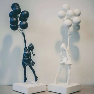 Hot Sell <strong>Banksy</strong> Heals <strong>Girls</strong> Sculptural Ornaments for Flying <strong>Balloons</strong> <strong>Girl</strong> Resin Craft Sculpture <strong>Banksy</strong> <strong>Balloons</strong> <strong>Girls</strong>