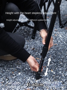 Modern Liftable Outdoor Folding Table for Picnic <b>BBQ</b> <b>Camping</b>-Portable Outdoor Furniture - Product Image 6