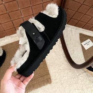 Chaussures plates classiques pour femmes, nouvelles chaussures d'hiver à plateforme, antidérapantes, grandes tailles, pantoufles chaudes Uggs pour hommes - Product Image 3