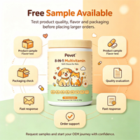 Pevet 8-en-1 Multivitamines à croquer pour chiens : Soutient la peau, le pelage, les articulations, le cœur, la digestion, la santé urinaire, la vision et la santé bucco-dentaire – Stock privé