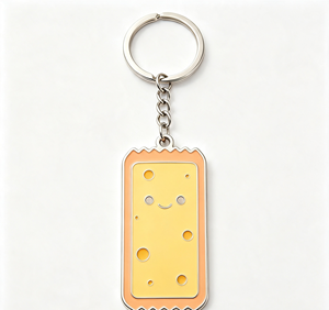 พวงกุญแจโลหะรูปขนมหวานน่ารักเคลือบเงา เหมาะสำหรับแจกเป็นของขวัญ - Product Image 3