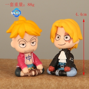 6 Estilos de Figuras de una Pieza Sentadas: Ace, Sabo, Marco, Sanji, <span class=keywords><strong>Chopper</strong></span>, Cabello Rojo - Product Image 2
