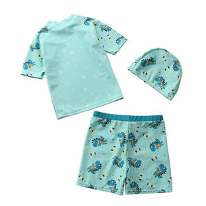 Enfant en bas âge <span class=keywords><strong>et</strong></span> bébé garçon maillots de bain 3 pièces Rashguard tronc <span class=keywords><strong>et</strong></span> chapeau ensemble maillot de bain pour garçon maillot de bain pour enfants - Product Image 4