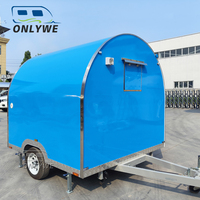 ONLYWE Mini chariot mobile pour glace, expresso, café, jus d'orange, bar, remorque, le camion de nourriture le plus populaire à vendre, norme américaine