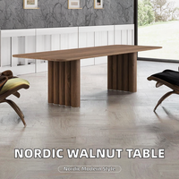 Ensemble table et chaises de salle à manger portables de luxe moderne de style nordique, plateau en marbre, pieds en bois, 6 à 10 places, mobilier pour entrée, hôtel, école