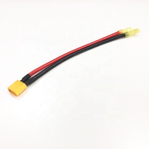<span class=keywords><strong>200mm</strong></span> XT60 mâle s'adapter à <span class=keywords><strong>F2</strong></span> type 6.35mm 0.25 câble de connecteur de borne de pelle pour batterie RC Lipo - Product Image 3