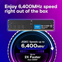 Mémoire RAM DDR5 CUDIMM et CSODIMM d'origine 16 Go 32 Go 64 Go 6400 MHz Performances stables RAM pour ordinateur de bureau