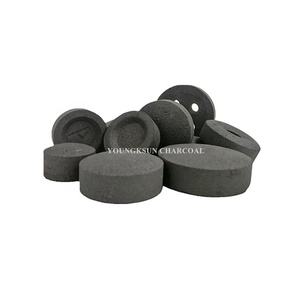 Viên Nén Than Shisha <span class=keywords><strong>Hookah</strong></span> Tròn Không Mùi YKS 40Mm Cho Hương - Product Image 2