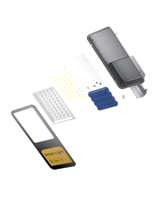 Lampe solaire de rue professionnelle 200W IP66, panneau solaire MONO, batterie 22AH, projecteur LED ultra-lumineux 2100LM avec télécommande - Product Image 4