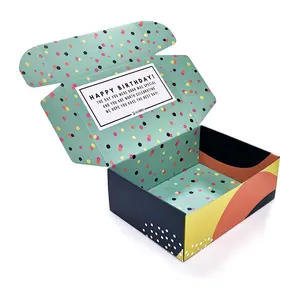 Meistverkaufte individuell bedruckte Honigverpackung für Kosmetik Kleidung Versand Versandbox Karton rosa Versandbox mit Logo