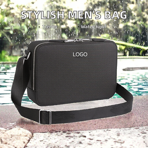Haute qualité Nylon élégant hommes mode <span class=keywords><strong>marque</strong></span> Logo nouveau Design décontracté bandoulière sac à bandoulière hommes - Product Image 3