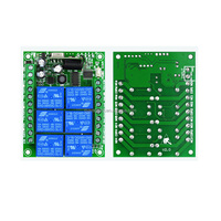433MHZ universel DC 12V 24V 6CH RF Radio sans fil télécommande système de commutation émetteur récepteur pour la domotique intelligente
