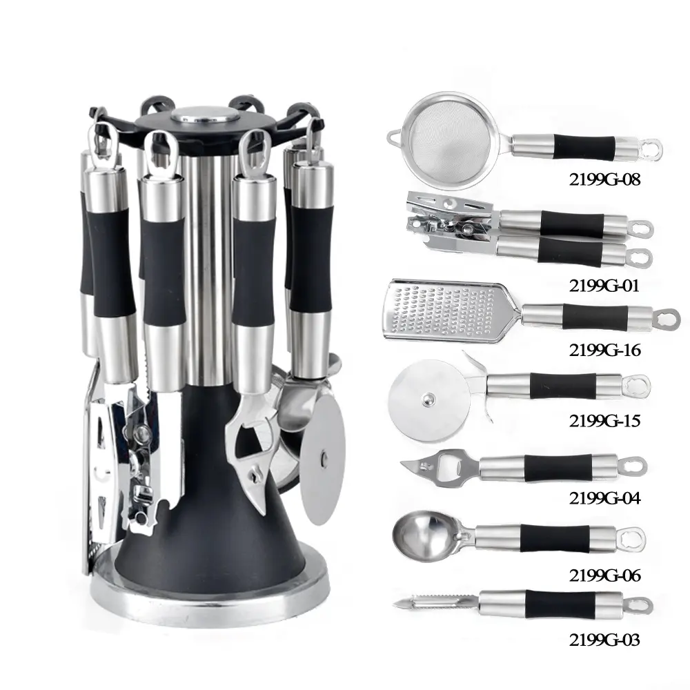Hot Selling Cooking Smart Stainless Steel Professional Home Kitchen Gadgets Hand Tools Set