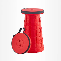 Chaise de camping pliable télescopique réglable en plastique portable pour la pêche en plein air