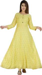Nouveau élégant femmes rayonne Anarkali Salwar Kurtis ensemble imprimé fête Festival couleur personnalisée pour les vêtements indiens et pakistanais - Product Image 2