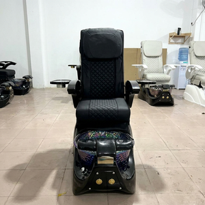Sillón de Pedicura Eléctrico con Vibración Ajustable y Bañera de Hidromasaje, Sillón Reclinable para Salón de Belleza y Spa de Uñas - Product Image 2