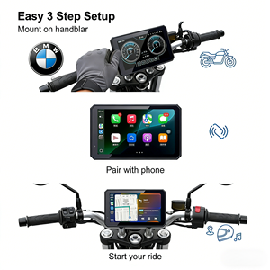 מכשיר ניווט GPS לאופנועים עם CarPlay אלחוטי ו-Android Auto בגודל 5 אינץ', עמיד למים בתקן IP67, גרסה 5.0, מסך מגע, מתאים לאופנועי BMW - Product Image 1