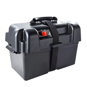 Boîte à batterie <span class=keywords><strong>Attwood</strong></span> pour le camping, robuste, avec serrure, en matériau PP, étanche IP65, 6-30V DC, certifiée CE - Product Image 1