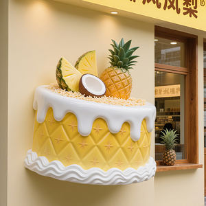 ประติมากรรมเค้กไฟเบอร์กลาสขนาดใหญ่สั่งทำพิเศษ งานศิลปะตกแต่งรูปทรงเก้าอี้ สำหรับตกแต่งร้านค้า - Product Image 3