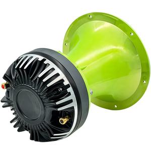 Guía de Onda Tipo Bocina Vander Audio de 2 Pulgadas de <span class=keywords><strong>Salida</strong></span> GREEN CR para Drivers de Compresión Atornillables - Guía para Driver con Acabado Cromado Verde Resistente a UV - Product Image 3