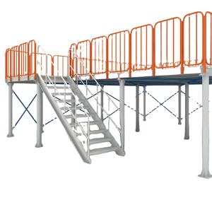 Fabricante de estanterías de servicio pesado Plataforma de metal Piso Industrias ajustables Estante de almacenamiento de entresuelo de acero Sistema de estanterías de almacén - Product Image 1