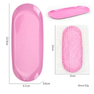 Plateau de rangement cosmétique en acier inoxydable Plaque d'équipement d'art des ongles Plateau dentaire chirurgical Faux plat Plateau de trempage des ongles - Product Image 5
