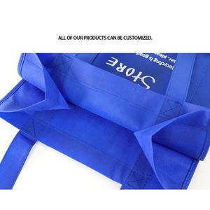 Venta al por mayor de fábrica de bolsas de compras baratas reutilizables ecológicas bolsas no tejidas logotipo personalizado de tela no tejida bolsa de mano lisa - Product Image 5