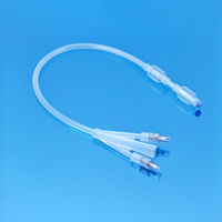 Équipement d'obstétrique et de gynécologie, ballon de mûrissement cervical jetable de classe II 18Fr à triple lumière, capacité du ballon de 80 ml