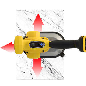 Máquina inalámbrica amarilla para colocación de azulejos con batería de litio, vibrador de piso para azulejos cerámicos, fácil de operar. - Product Image 3