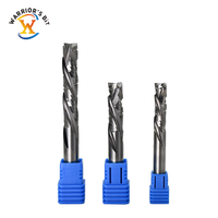 Fraise à compression Warrior's Bit à 3 cannelures, anti-éclatement, pour CNC, en carbure, 6 mm, OEM/ODM, nano-revêtement, haute vitesse